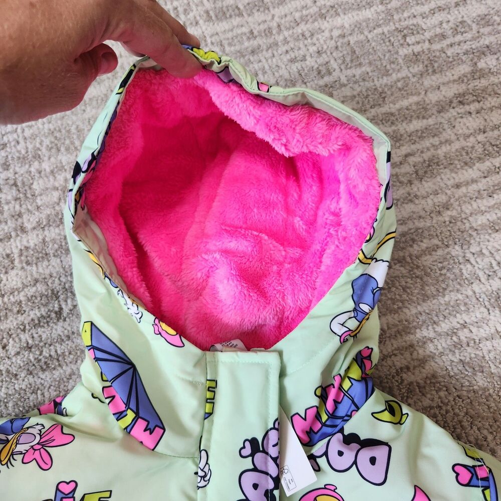 NWOT Disney Girls Minnie Mouse Daisy Hooded Jacket Size M/8 - Picture 6 of 11